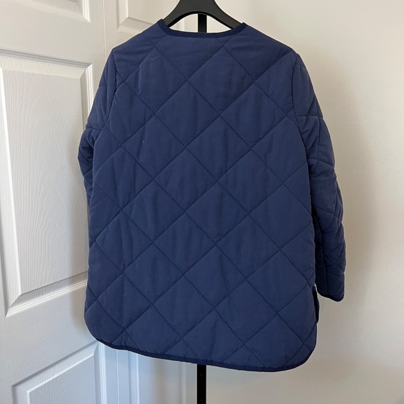Old Navy Collarless Quilted Jacket Size Large - Picture 5 of 10